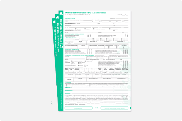 Rapporti di controllo Lombardia tipo 1A in fascicolo