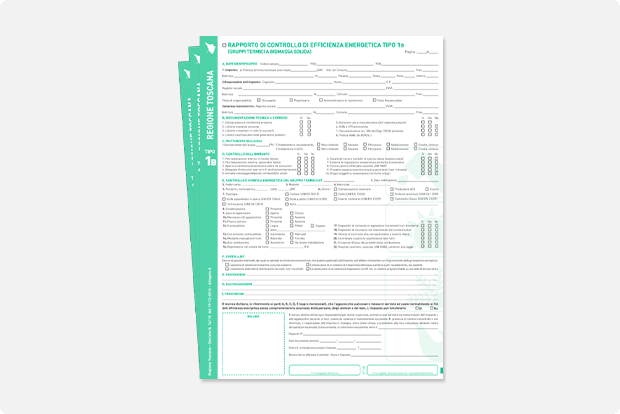 Rapporto di controllo Toscana tipo 1B in fascicolo